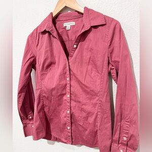 Banana Republic Fitted Button Down S | Y2K OfficeCore | Preppy Classic Stretch